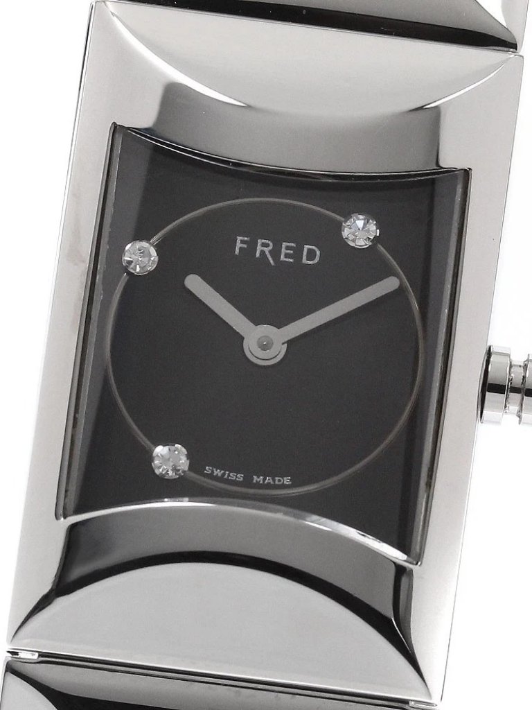 Fred R14100 3p Diamond Black Dial Quartz Ladies Watch